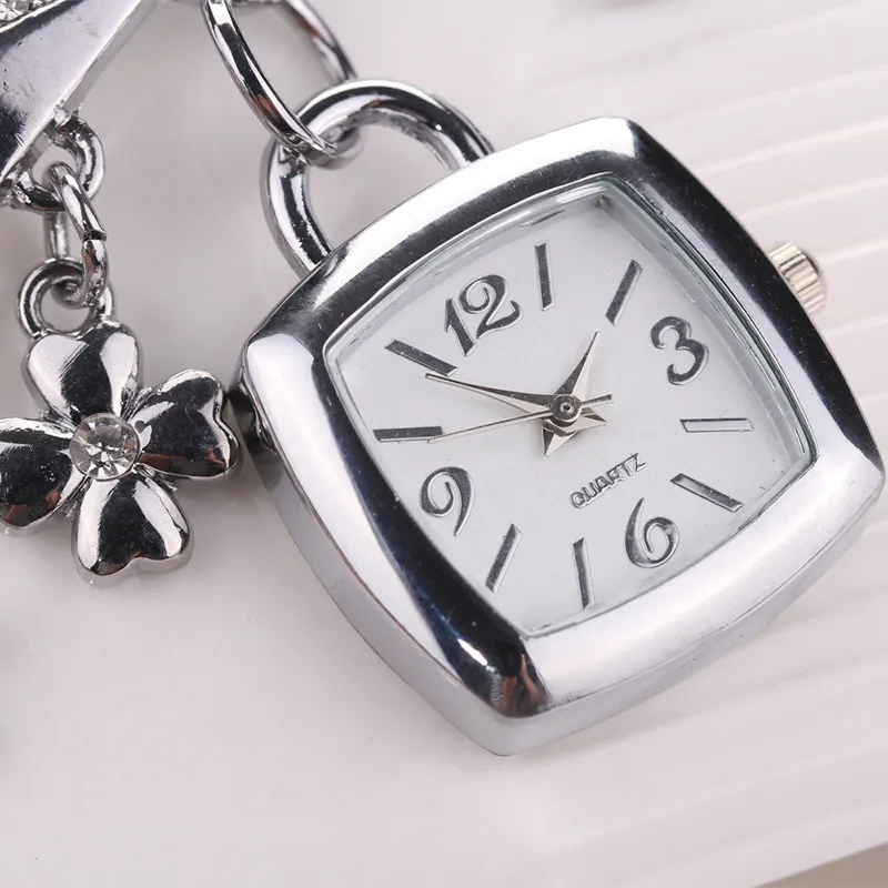 Women Fashion Love Letter Stainless Steel Bracelet Watch