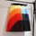 Summer Casual Women Ripple Color Matching Printing Pleated Skirt