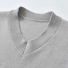 Fashionable Boys Cotton Handsome Solid Color Shirts And Knitted Vests And Pants Set