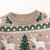 Kids Toddler Boys Girls Fashion Casual Cute Christmas Deer Round Neck Long Sleeve Knitwear Sweater