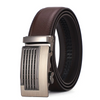 Men Fashion Casual Two-Layer Cowhide Automatic Buckle Belt