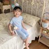 (Buy 1 Get 1) Children Kids Baby Fashion Girls Casual Short Sleeve Print Top And Shorts Pajamas 2pcs Set