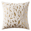 Fashionable Simple Short Plush Bronzing Feather Home Sofa Cushion Cover