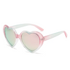 (Buy 1 Get 1) Kids Unisex Fashion Casual Cute Heart Frame Candy Color Sunglasses