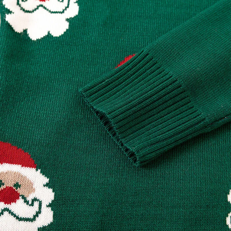 Kids Toddler Boys Girls Fashion Casual Christmas Long Sleeve Round Neck Knitwear
