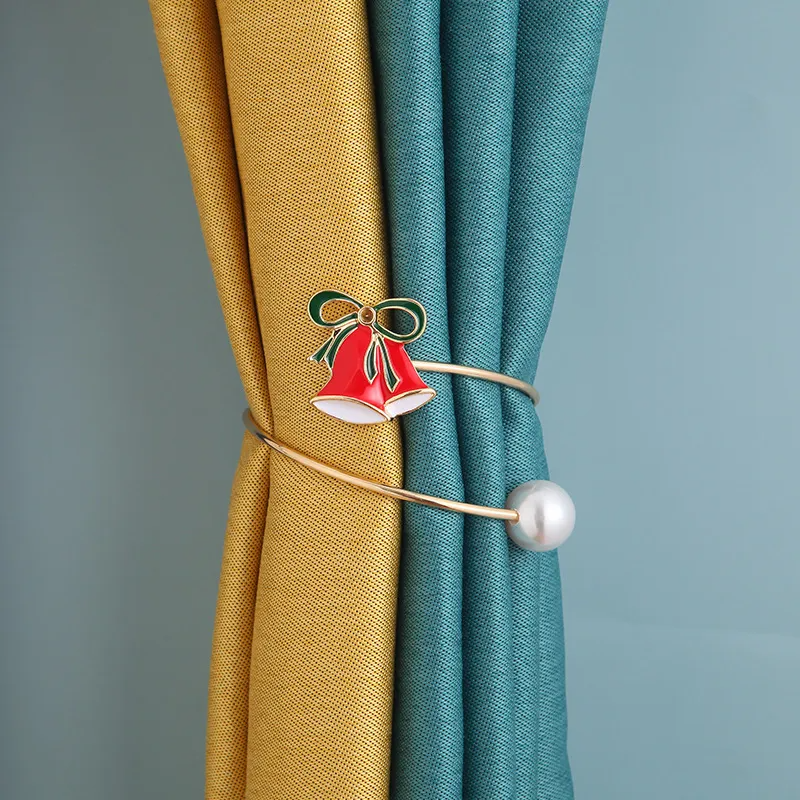 (Buy 1 Get 1) Adjustable Creative Christmas Snowflake Bell Decor Curtain Tieback
