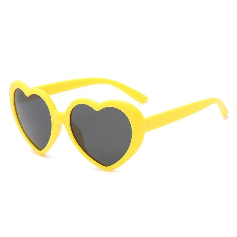 (Buy 1 Get 1) Kids Unisex Fashion Casual Cute Heart Frame Candy Color Sunglasses