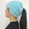 (Buy 1 Get 1) Women Winter Stretch Knitted Ponytail Hats