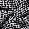 Women Creative Houndstooth Print Knotted Cloak Loose Coat
