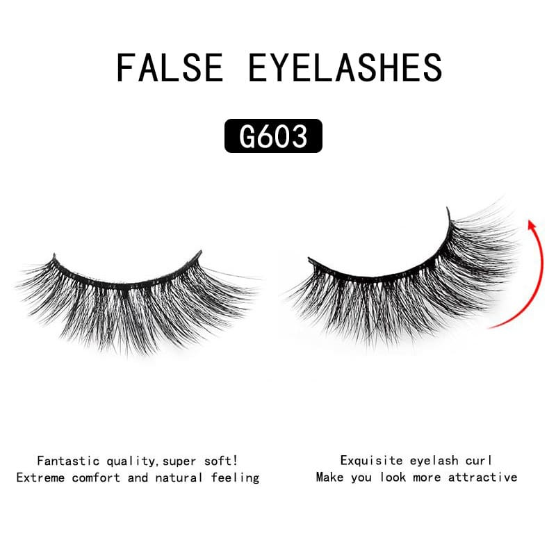 10 Pairs/Set 3D Imitation Mink Hair False Eyelashes