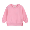 Baby Children Kids Girls Boys Solid Color Long Sleeves Sweatshirt