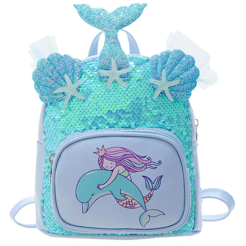 Kids Fashion Sequin Mermaid Backpack