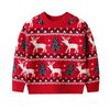 Kids Toddler Boys Girls Fashion Casual Cute Christmas Deer Round Neck Long Sleeve Knitwear Sweater