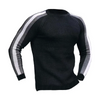 Men Autumn Winter Fashion Casual Simple Color Matching Round Neck Long Sleeve Knitted Shirt