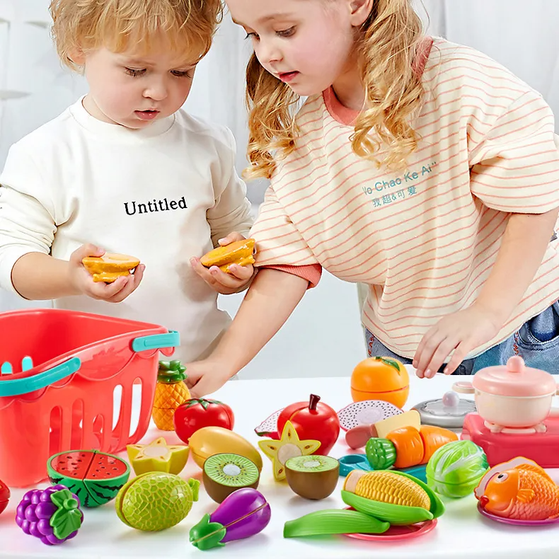 20pcs/Set Children Kitchen Cutting Fruit Vegetable Food Toy