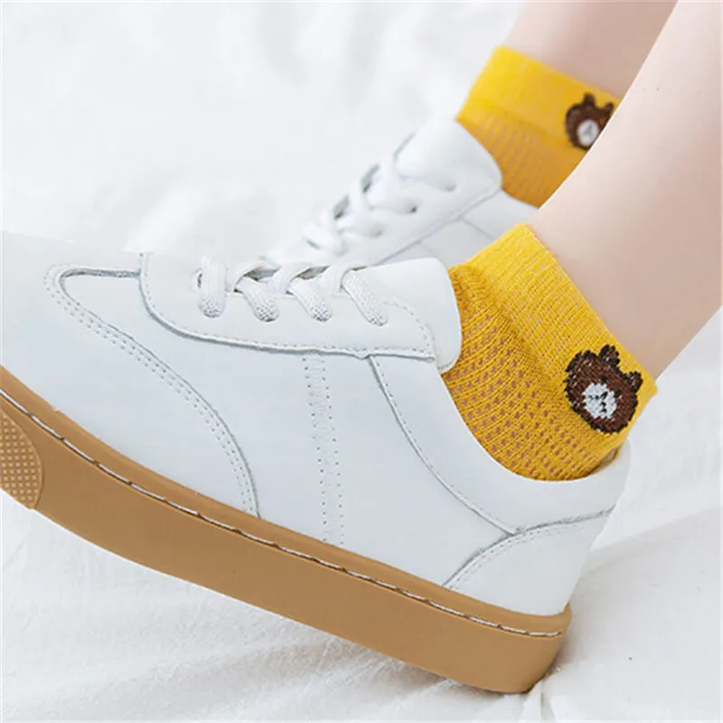 Kids Cute Cartoon Breathable Socks Set