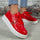 Lace-up Flats Shoes With Metal Buckle Design Lightweight Round Toe Platform Loafers Casual Shoes For Women