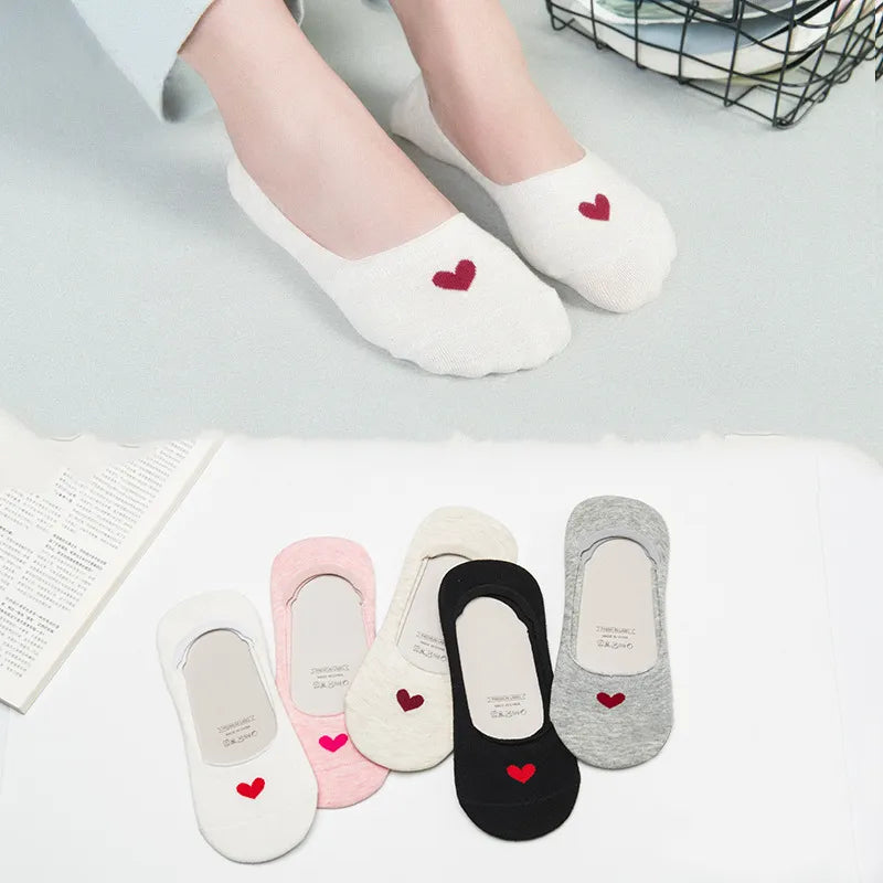 5 Pcs set Women Fashion Simple Heart Boat Stocks
