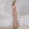 Women Sexy Golden Sequins Fringed Party Dress