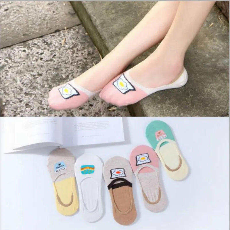 5 Pcs set Women Fashion Simple Heart Boat Stocks
