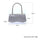 Women Fashionable Simple Flap Rhinestone Square Hand Dinner Bag