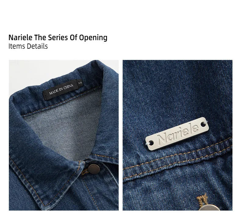 Women Fashion Long Sleeve Denim Jacket jeans