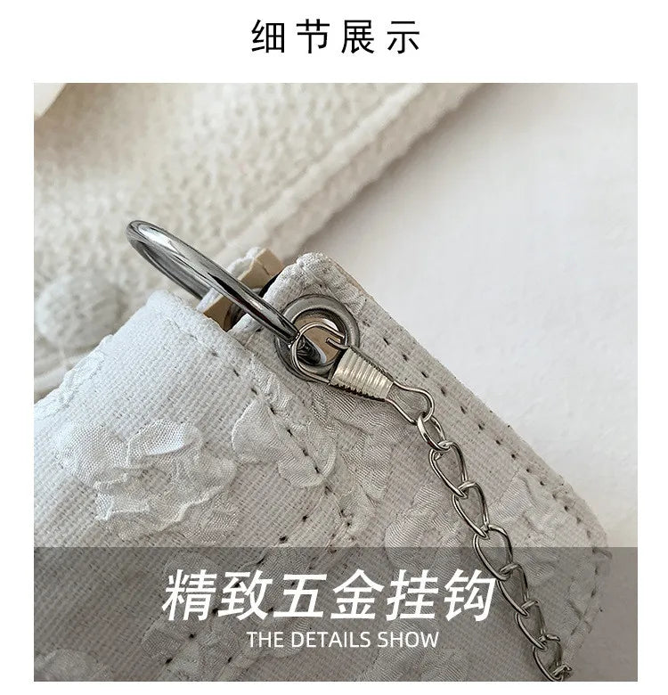 Buy 1 Get 1 Women Fashion Floral Mini Chain Square Crossbody Bag