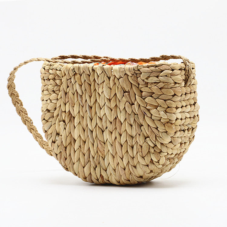 Calabash Shoulder Straw Bag