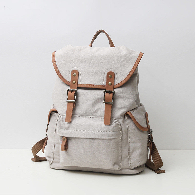 Thick canvas backpack