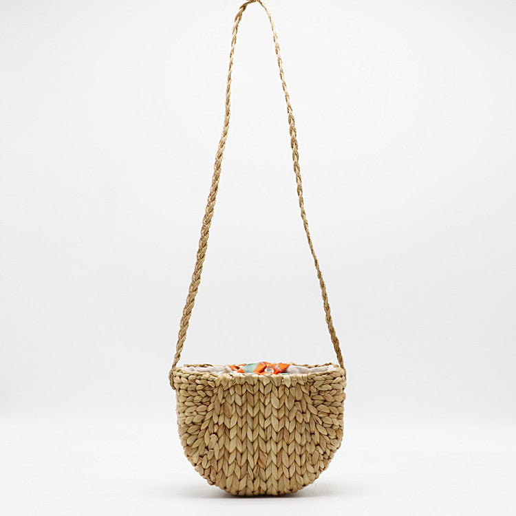 Calabash Shoulder Straw Bag