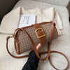Fashion Lattice Children's Bag, Western Style Single Shoulder Messenger Bag