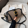 Fashion Lattice Children's Bag, Western Style Single Shoulder Messenger Bag