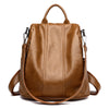 All-match Leather Soft Leather Anti-theft Multifunctional Backpack