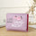 Cartoon Short Wallet Letter Embossed Tri-Fold Coin Purse Card Holder
