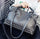 Shoulder Bag Female Large-Capacity Female Bag Pu Leather Wild Crossbody Portable Female Bag Rivet Retro Big Bag