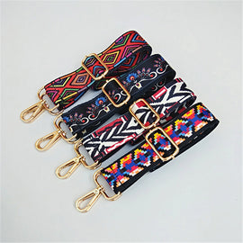 Ethnic Style Adjustable Lady's Long Shoulder Strap