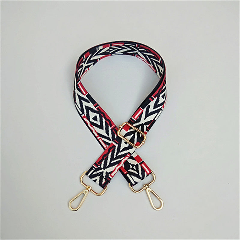 Ethnic Style Adjustable Lady's Long Shoulder Strap