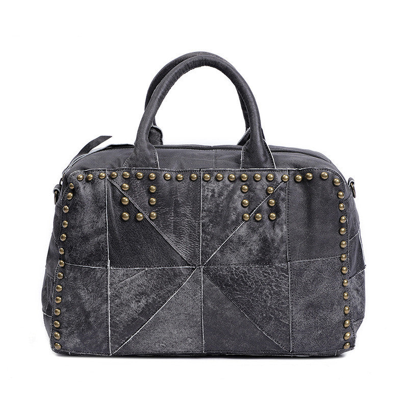 Retro Rivet Single Shoulder Messenger Bag Large Capacity Ladies Handbag