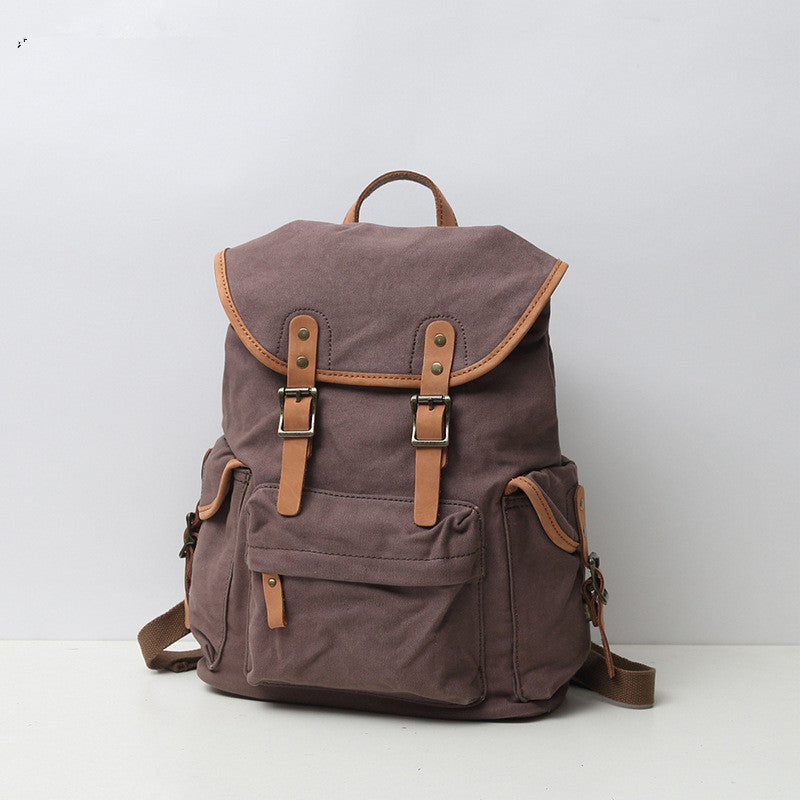 Thick canvas backpack