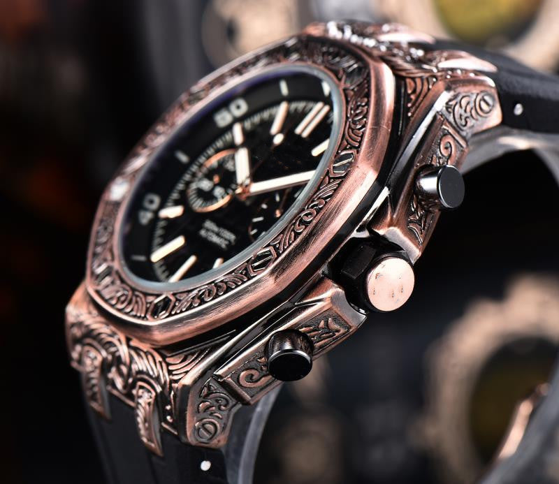 Business non-mechanical five-needle watch