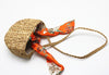 Calabash Shoulder Straw Bag