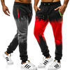 Men Casual Contrast Color Pocket Patchwork Drawstring Sports Pants