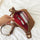 Chain crossbody bag frosted belt bag