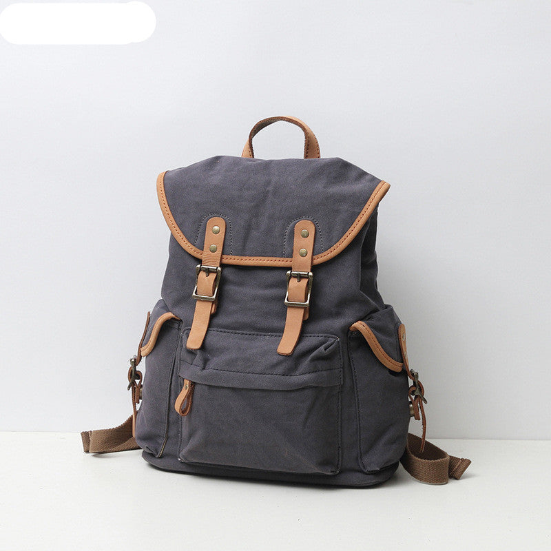 Thick canvas backpack