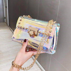 Studded Laser Crossbody Bag
