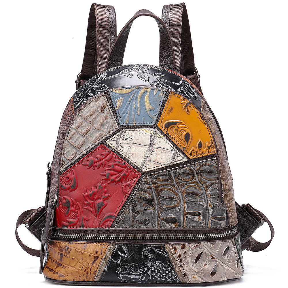 Personalized Fashion Leather Backpack Casual Backpack