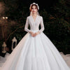 Bridal Temperament Trailing Long Sleeves