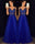 Dress Backless Beaded Ball Elegant Long Dress Blue Chiffon Dress Spot