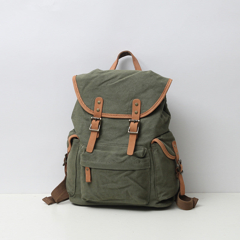 Thick canvas backpack