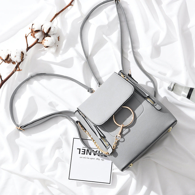 Multifunctional fashionista backpack fashion bags, simple single wind / shoulders Pu package